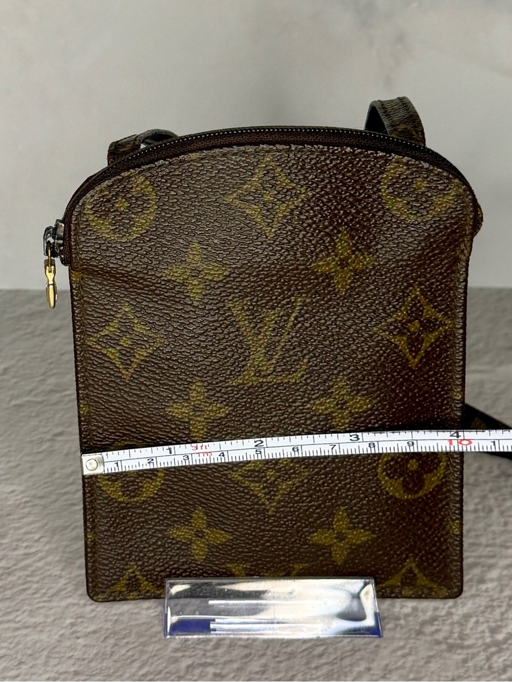 Louis Vuitton Monogram Pochette Secret Vintage Mini Crossbody Pouch Bag - Picture 12 of 15